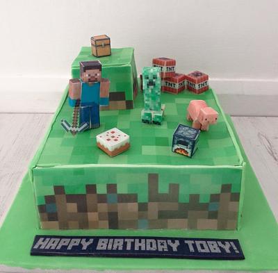 Minecraft Cake 100% edible :) - Cake by Sue