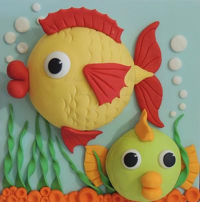 Fish tank - Cake by Shereen