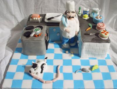Kitchen chaos - Cake by carolyn morgan