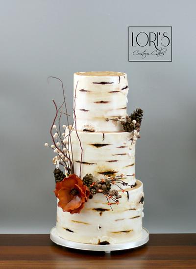 Birch wedding cake  - Cake by Lori Mahoney (Lori's Custom Cakes) 