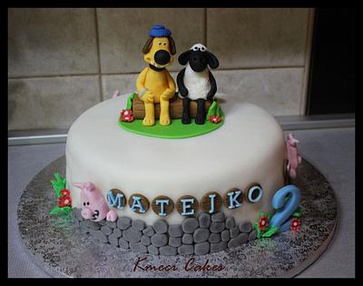 Shaun the Sheep - Cake by Kmeci Cakes 