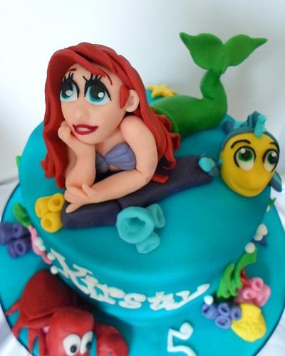The Little Mermaid - Cake by Carrie-Anne Dallas