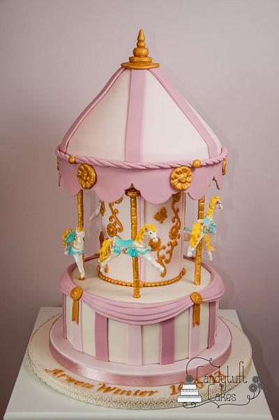 Carousel Cake for my Baby Girl  - Cake by Kathryn