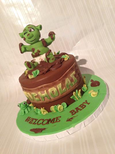 Baby Shrek - Cake by Jennifer Jeffrey