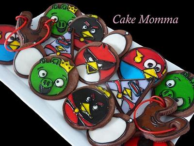 Angry Birds in Spcae Cookies! - Cake by cakemomma1979