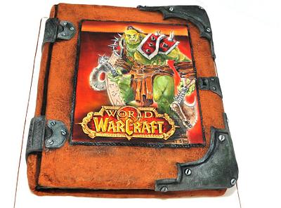 Book Cake - Hand painted World of Warcraft  - Cake by Calli Creations