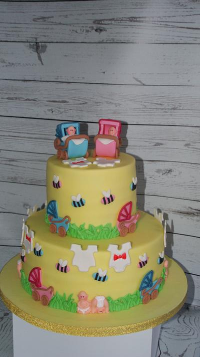 Gender reveal cake  - Cake by Cake Garden 