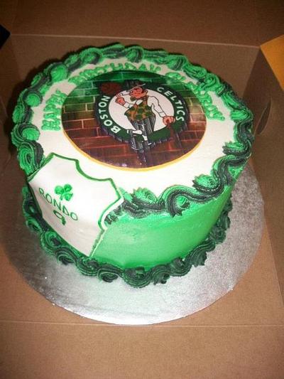 Boston Celtics Cake - Cake by caymancake