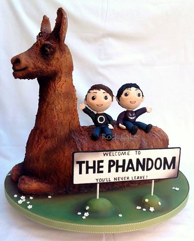 Dan and Phil Llama cake - Cake by RockCakes