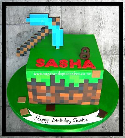 Minecraft Cake - Cake by Mel_SugarandSpiceCakes