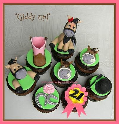 Giddy Up - Horse themed cupcakes - Cake by Mel_SugarandSpiceCakes