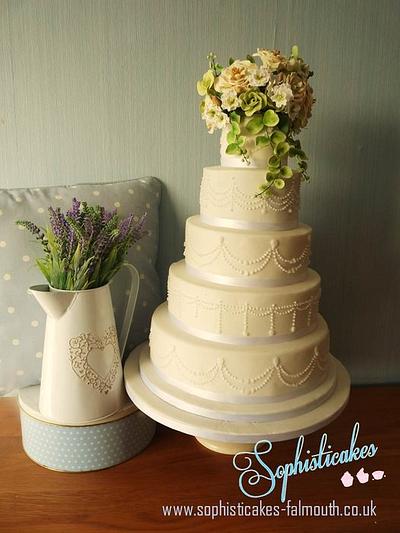 Classical Pearl  - Cake by Sophisticakes-Falmouth