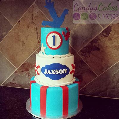 1st birthday Nautical theme - Cake by candyscakesandmore