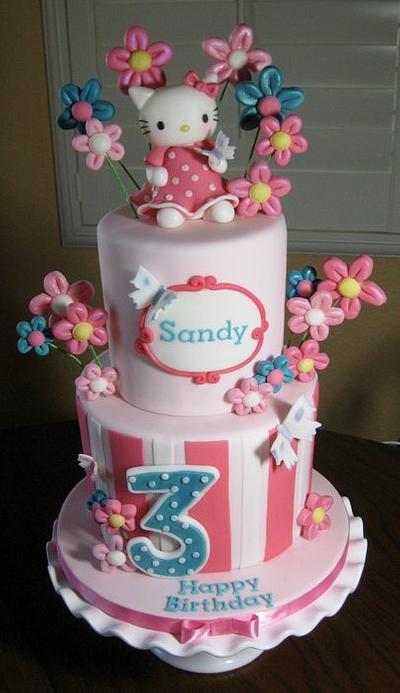 Kitty birthday cake - Cake by sking