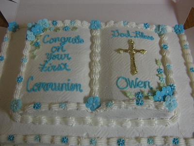 first communion cake - Cake by CC's Creative Cakes and more...