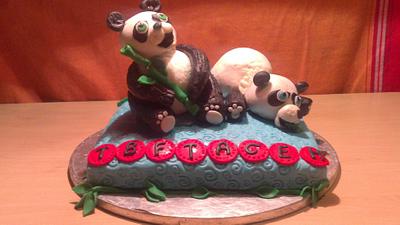 panda buddies - Cake by Joy Apollis