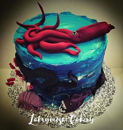 Deep Sea Creature Cake - Cake by Lakrymosa 