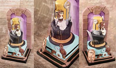 Steampunk Wedding Cake - Cake by HaveacupofTee