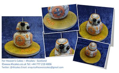 Star Wars - BB8 Robot - For Heaven's Cakes - 4hcakes - Scotland style - Cake by 4hcakes
