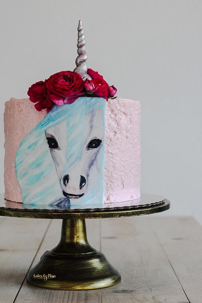 Hand painted unicorn - Cake by CakesByMisa