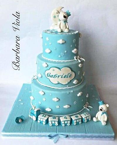 Baptism teddy bear cake  - Cake by Barbara Viola