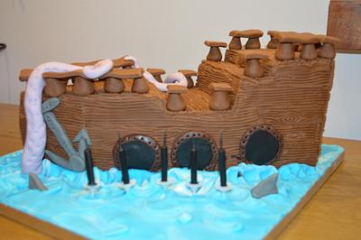 pirate ship - Cake by 3dfuncakes