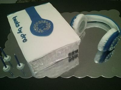 beats by dr. dre headphone cake - Cake by Shylonda Waters