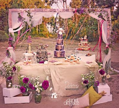 Love is in the air - Sweet table for Tamara & Pablo  - Cake by Daniel Diéguez