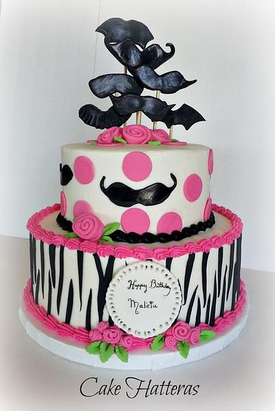 A Mustache Cake for a Girl! - Cake by Donna Tokazowski- Cake Hatteras, Martinsburg WV