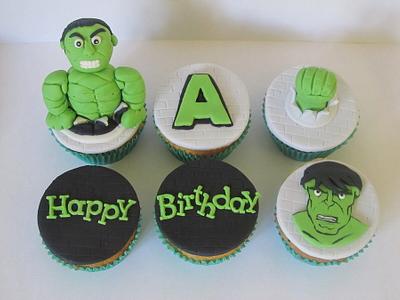 Incredible Hulk Cupcakes - Cake by Kellie