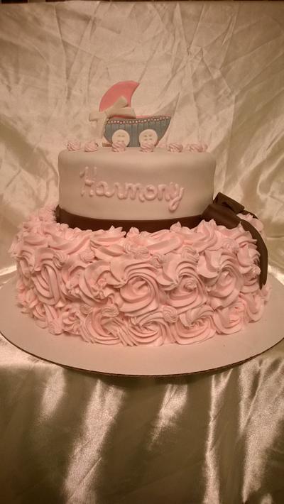 Baby Harmony's shower cake - Cake by maryk1205