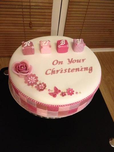 Ruby's Christening Cake - Cake by thecaketindublin