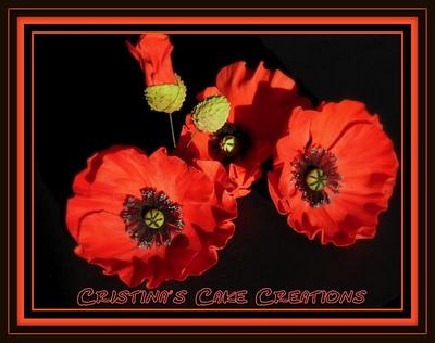 Coquelicots - Cake by Cristina's Cake Creations