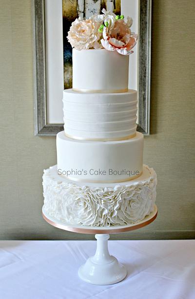 Rosette Ruffles - Cake by Sophia's Cake Boutique