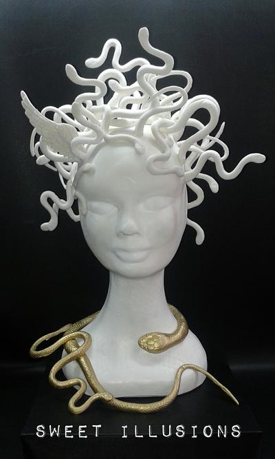 Medusa Greek Goddess of destruction and sexualality - Cake by Sweet Illusions