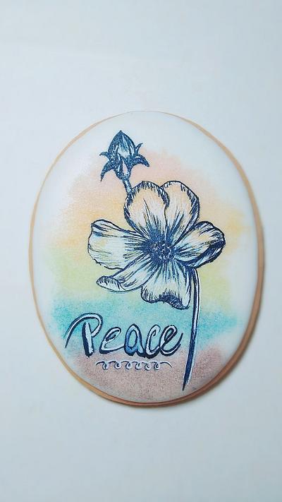 Peaceful Flowers  - Cake by Cookies by Joss 