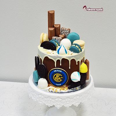 Inter fc DRIP cake - Cake by Naike Lanza