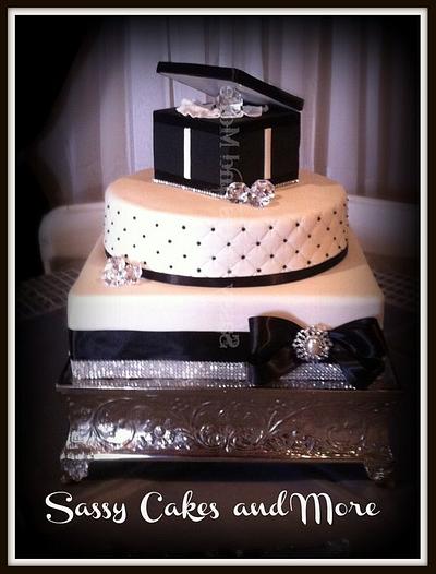 Fabulous Engagement Cake(s) - Cake by SassyCakesandMore
