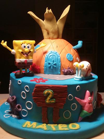 Spongebob - Cake by Dulce Victoria