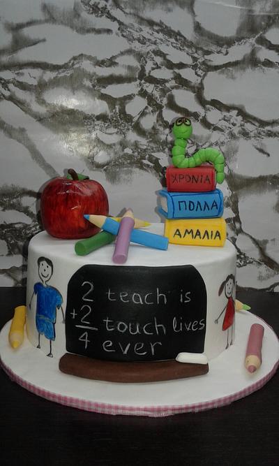 An apple for my teacher - Cake by Maria Tsilinikou