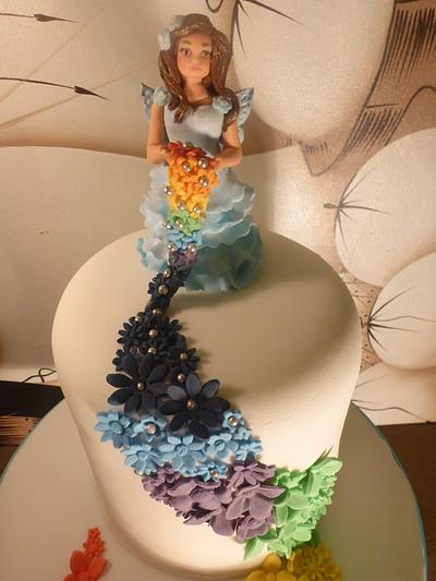 Rainbow fairy cake - Cake by eMillicake
