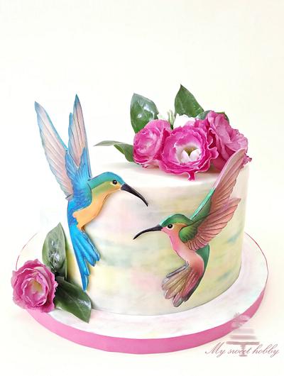 Hummingbirds - Cake by Albena Nacheva