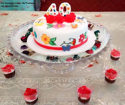 40th Anniversary Cake - Cake by Prableen Kaur
