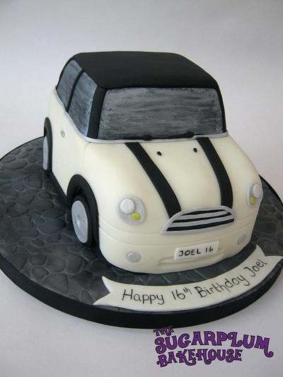 Cream & Black Mini Car Cake - Cake by Sam Harrison