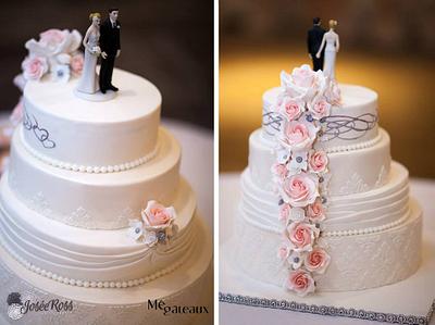 Annie-Claude and Patrick's wedding - Cake by Mé Gâteaux