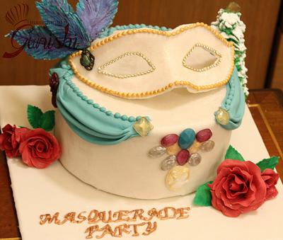 Winter Masquerade Party - Cake by deliciousventures