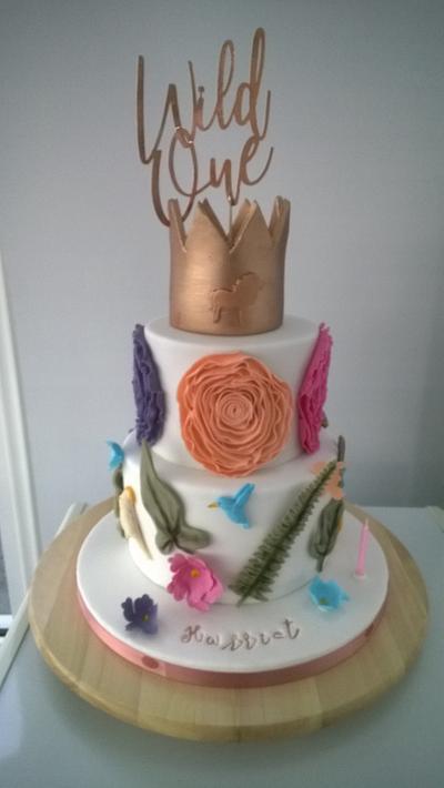 1st Birthday Cake for my granddaughter - Cake by Combe Cakes