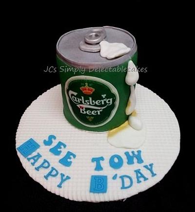 It's Friday !  Have a beer on me ! - Cake by JaclynJCs