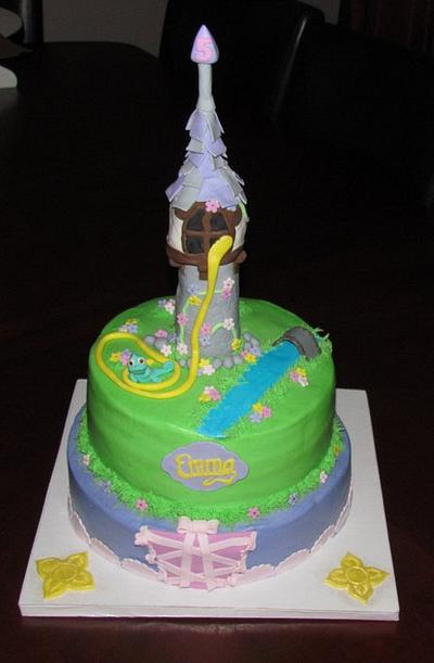 Tangled Rapunzel Cake  - Cake by Jaybugs_Sweet_Shop