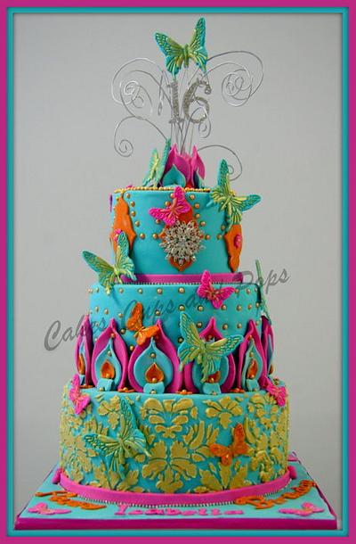 Bright & Funky - Cake by JulieHill